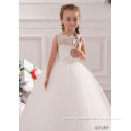 New Latest Children Wedding bridesmide dresses Frocks Birthday Lace Ball Gown Long Flower Girl Dresses Pattern Kids Party LF22